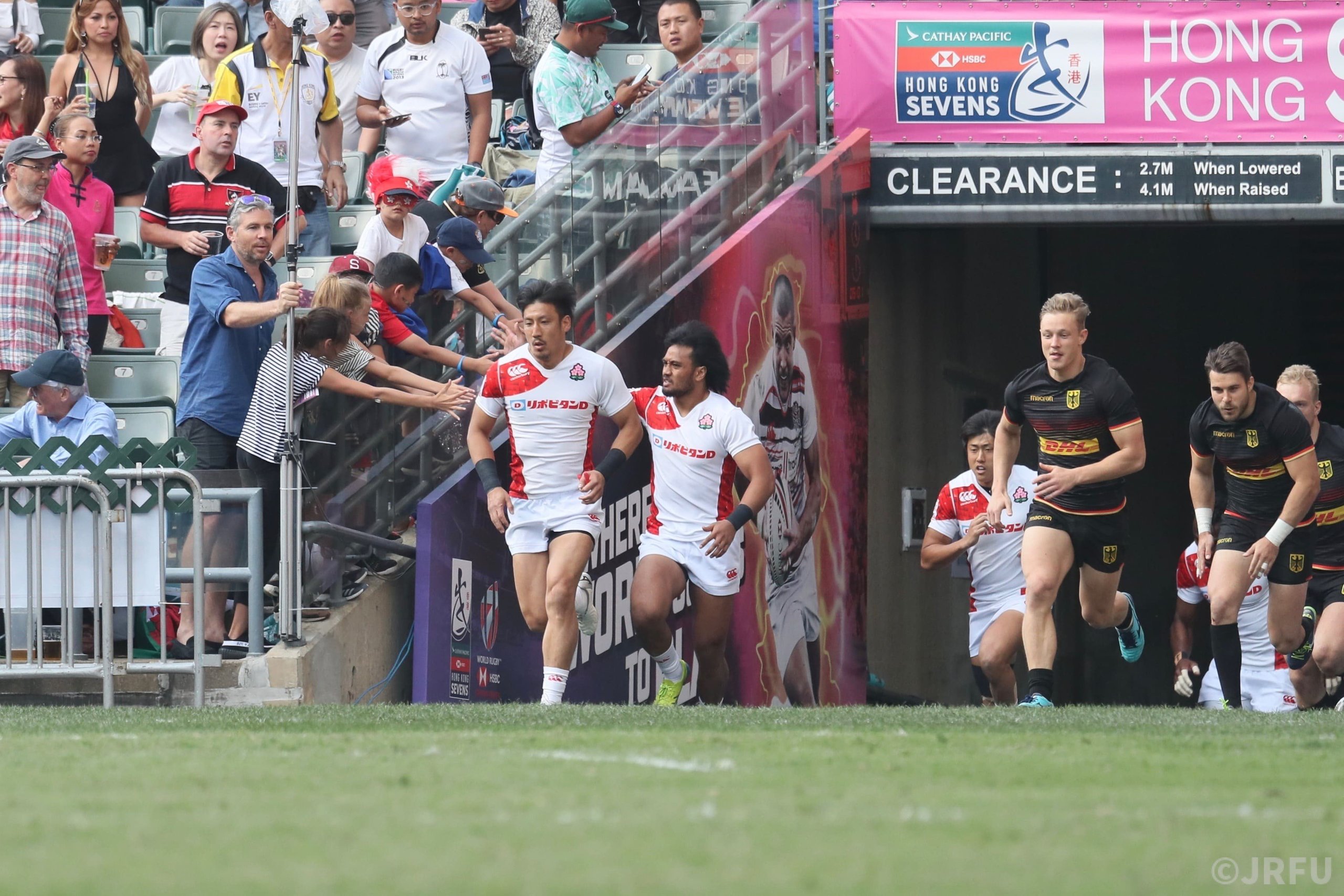 「HSBCワールドラグビーセブンズシリーズ2018-2019コアチーム予選大会」決勝　ドイツ戦