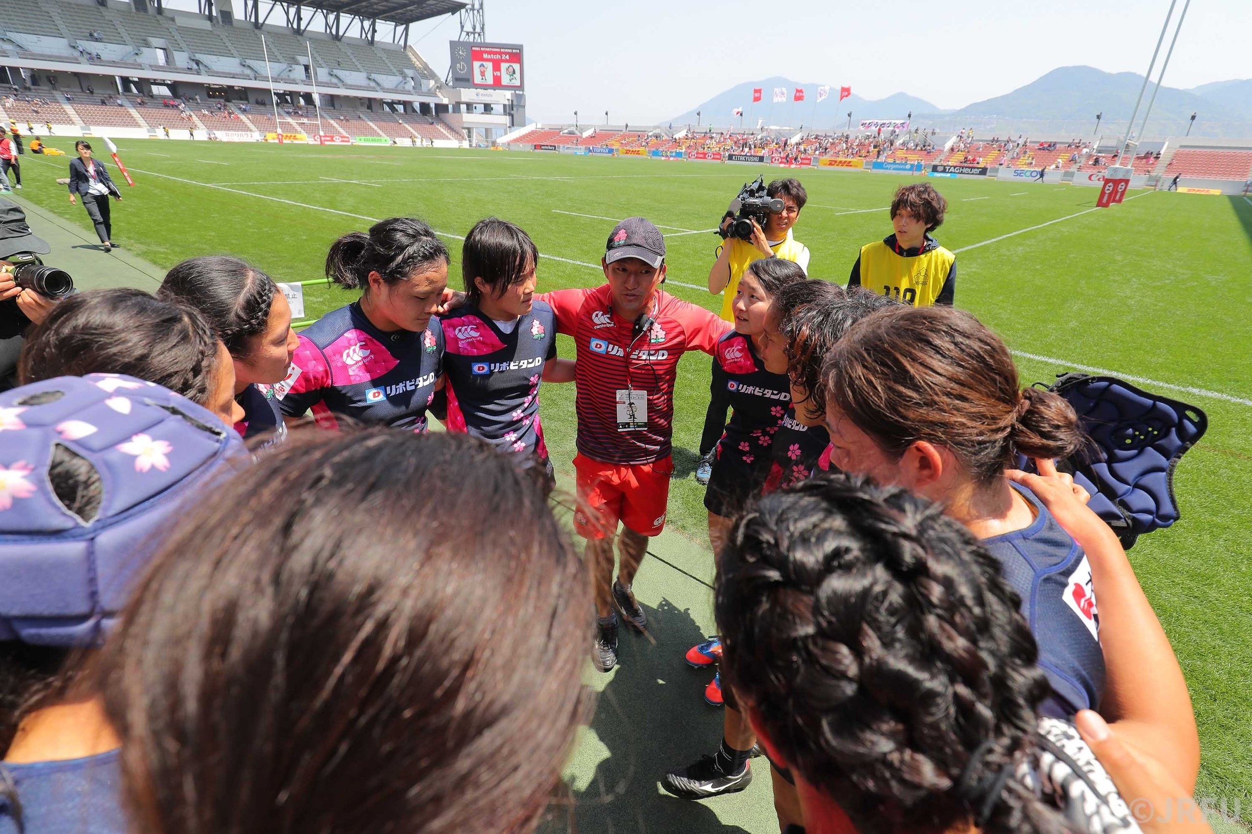 「HSBCワールドラグビー女子セブンズシリーズ 第3戦 北九州大会」チャレンジトロフィー 準決勝アメリカ戦