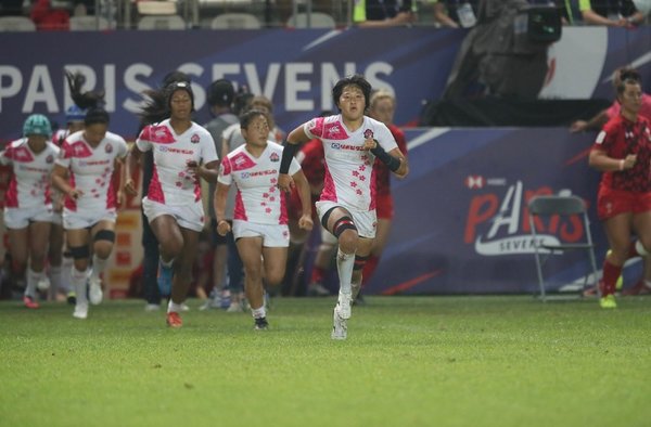 女子セブンズ日本代表「HSBCワールドラグビー女子セブンズシリーズ2017-2018 第5戦 フランス大会」11位/12位決定戦ウェールズ戦