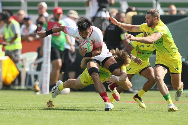 「HSBCワールドラグビーセブンズシリーズ　ドバイ大会」プールD　オーストラリア戦　