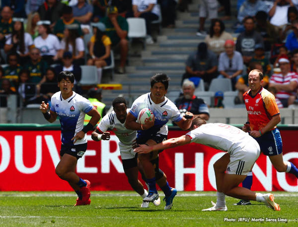2018/12/8「HSBCワールドラグビーセブンズシリーズ2018-2019 第2戦 ケープタウン大会」プールB第1戦 男子セブンズ日本代表 vs アメリカ代表
