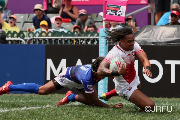 4/6「HSBC ワールドラグビーセブンズシリーズ2018-2019第7戦香港大会」大会第2日　プールA第2戦　サモア戦