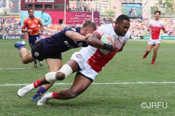 4/6「HSBC ワールドラグビーセブンズシリーズ2018-2019第7戦香港大会」大会第2日　プールA第3戦　スコットランド戦