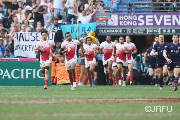 4/7「HSBC ワールドラグビーセブンズシリーズ2018-2019第7戦香港大会」大会第3日(最終日)　チャレンジトロフィートーナメント決勝(9位決定戦)　スコットランド戦