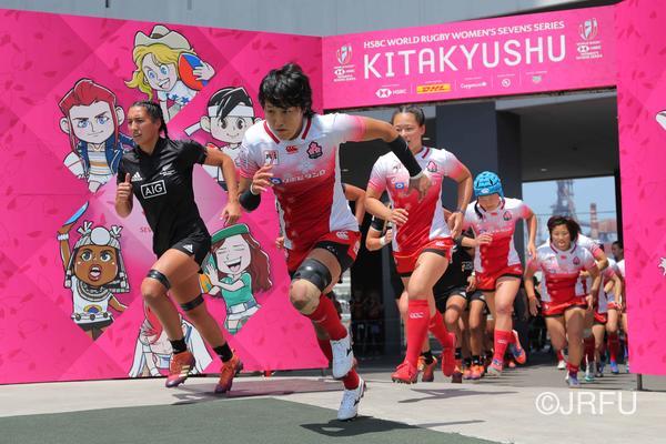 4/20「HSBCワールドラグビー女子セブンズシリーズ2018-2019 北九州大会 」大会第1日　プールA第1戦　ニュージーランド戦