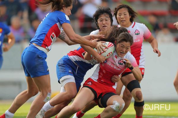4/20「HSBCワールドラグビー女子セブンズシリーズ2018-2019 北九州大会 」大会第1日　プールA第2戦　フランス戦