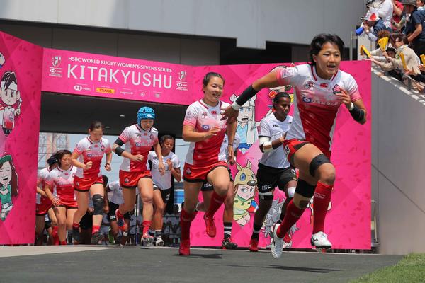 4/21「HSBCワールドラグビー女子セブンズシリーズ2018-2019 北九州大会 」大会第2日　チャレンジトロフィートーナメント準決勝　フィジー戦