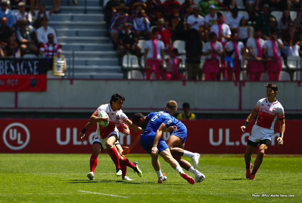 6/1「HSBC ワールドラグビーセブンズシリーズ2018-2019第10戦フランス大会」　プールD第1戦　フランス戦 