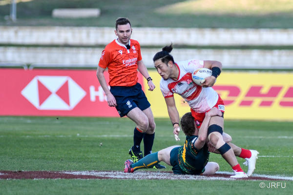 2022/1/21 HSBCワールドラグビーセブンズシリーズマラガ大会　vsオーストラリア代表