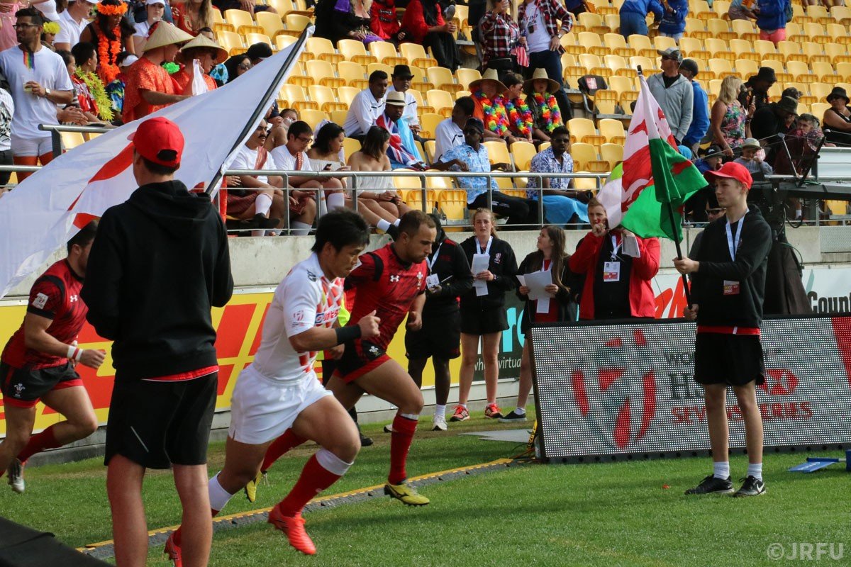 2016/1/30「HSBCワールドラグビーセブンズシリーズ 2015-2016 第3戦 ニュージーランド大会」プールB第3戦 男子セブンズ日本代表 vs ウェールズ代表