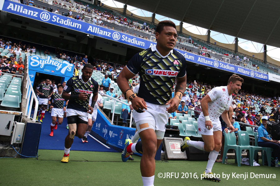 2016/2/6「HSBCワールドラグビーセブンズシリーズ 2015-2016 第4戦 オーストラリア大会」プールD第1戦 男子セブンズ日本代表 vs イングランド代表