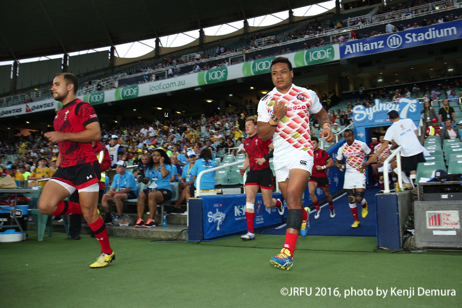 2016/2/6「HSBCワールドラグビーセブンズシリーズ 2015-2016 第4戦 オーストラリア大会」プールD第3戦 男子セブンズ日本代表 vs ウェールズ代表
