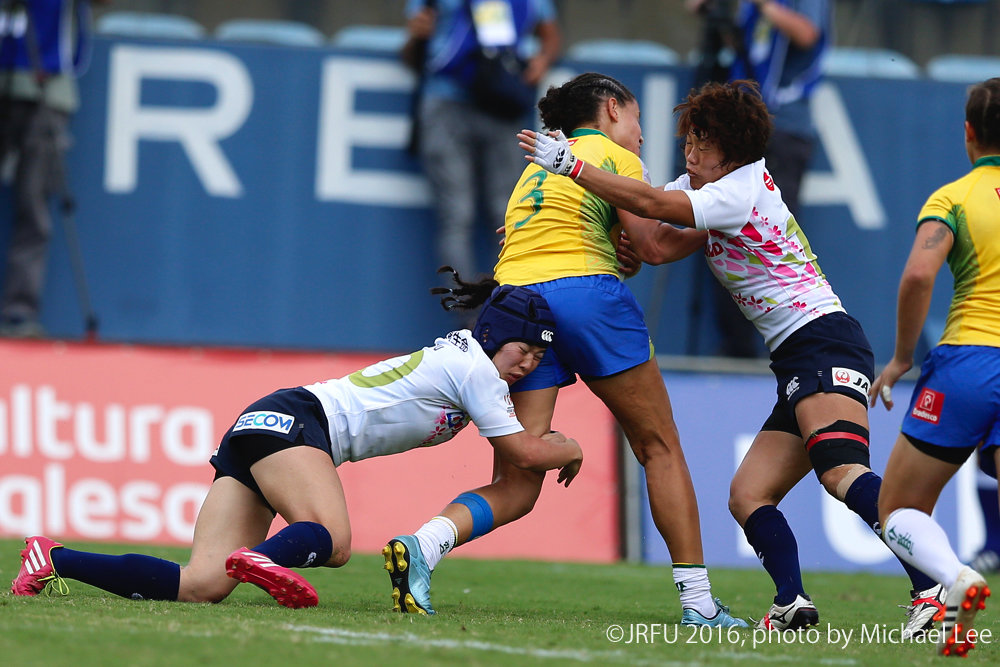 2016/2/20「HSBCワールドラグビー女子セブンズシリーズ第2戦 ブラジル大会」プールC第3戦 サクラセブンズ vs ブラジル代表