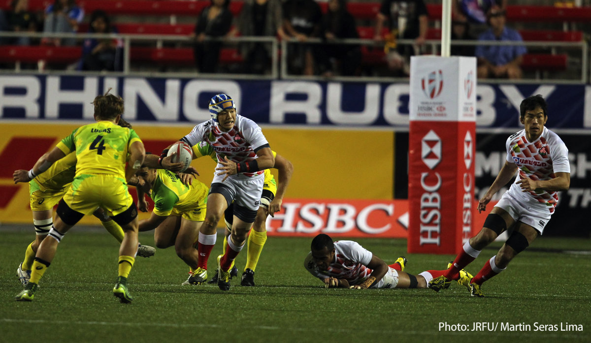 2016/3/4「HSBCワールドラグビーセブンズシリーズ2015-2016 第5戦 アメリカ大会」プールB第2戦 男子セブンズ日本代表 vs オーストラリア代表