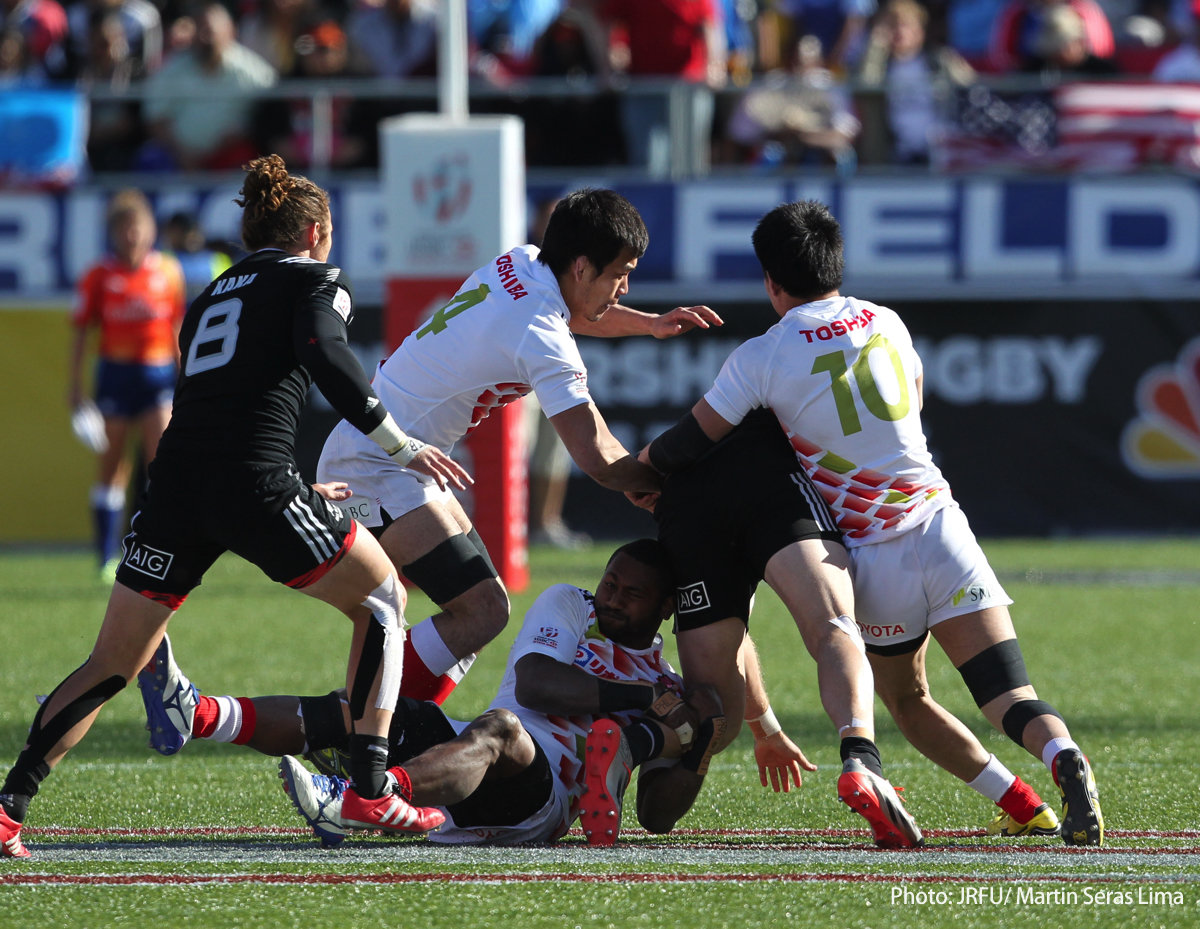 2016/3/6「HSBCワールドラグビーセブンズシリーズ2015-2016 第5戦 アメリカ大会」プレート決勝 男子セブンズ日本代表 vs ニュージーランド代表