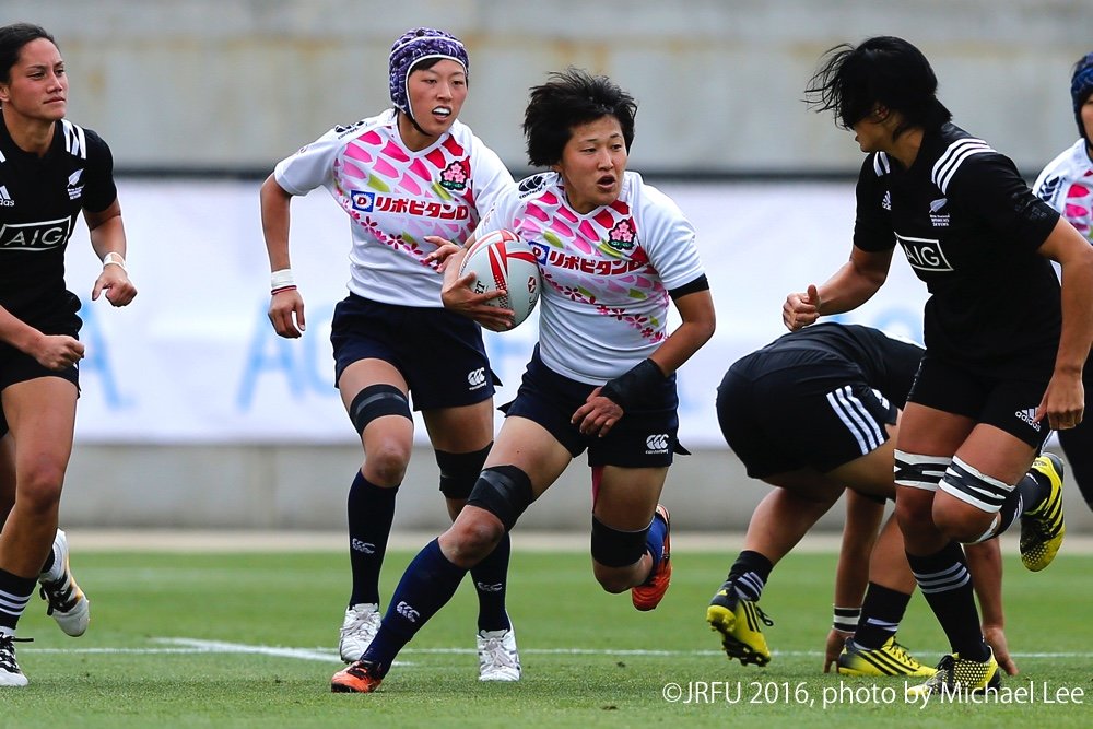 2016/4/8「HSBCワールドラグビーセブンズシリーズ アメリカ大会」プールC第1戦 サクラセブンズ vs 女子セブンズニュージーランド代表