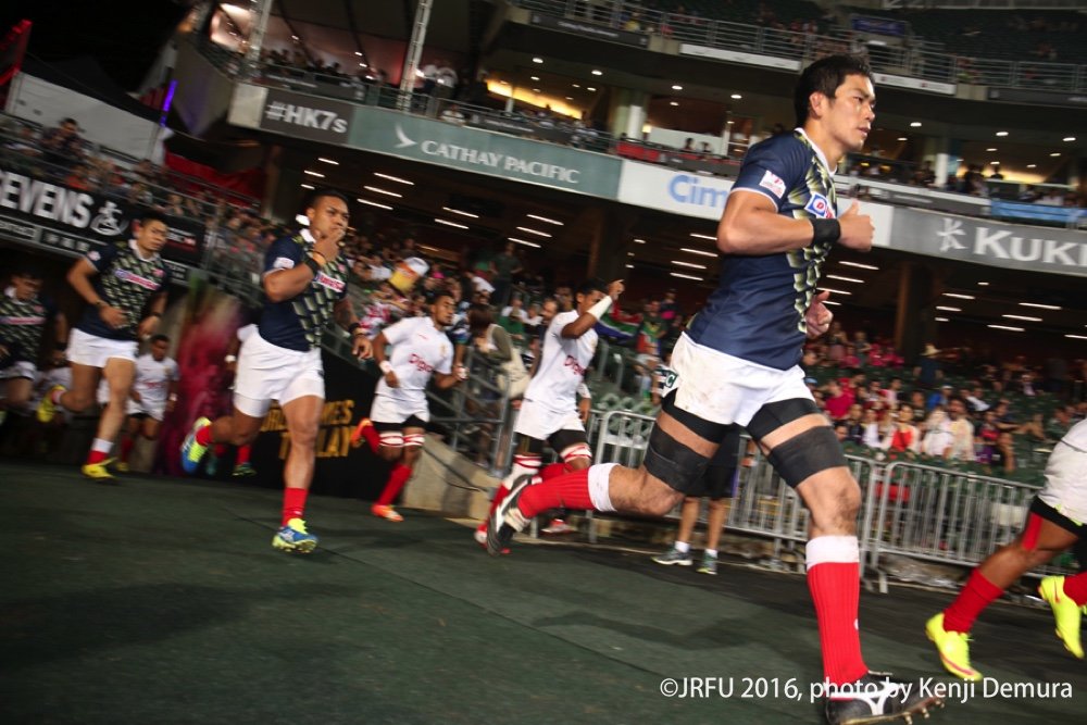 2016/4/9「香港セブンズ（HSBCワールドラグビーセブンズシリーズ2016-2017コアチーム昇格決定大会）」準々決勝 男子セブンズ日本代表 vs トンガ代表