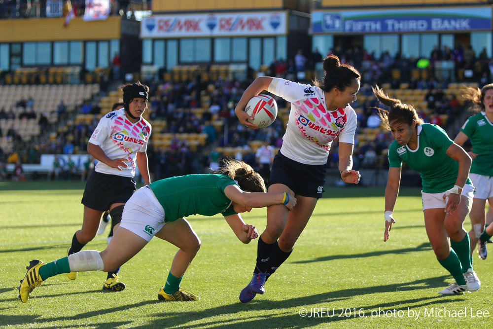 2016/4/9「HSBCワールドラグビーセブンズシリーズ アメリカ大会」ボウル決勝 サクラセブンズ vs 女子セブンズアイルランド代表