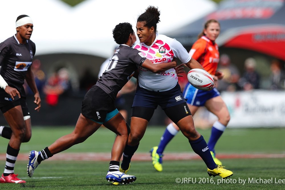 2016/4/17「HSBCワールドラグビー女子セブンズシリーズ カナダ大会」ボウル準決勝 サクラセブンズ vs 女子セブンズフィジー代表