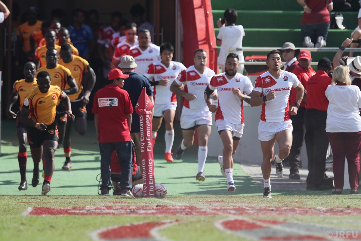2016/12/3「HSBCワールドラグビーセブンズシリーズ2016-2017 ドバイ大会」チャレンジトロフィートーナメント第2戦 男子セブンズ日本代表 vs ウガンダ代表