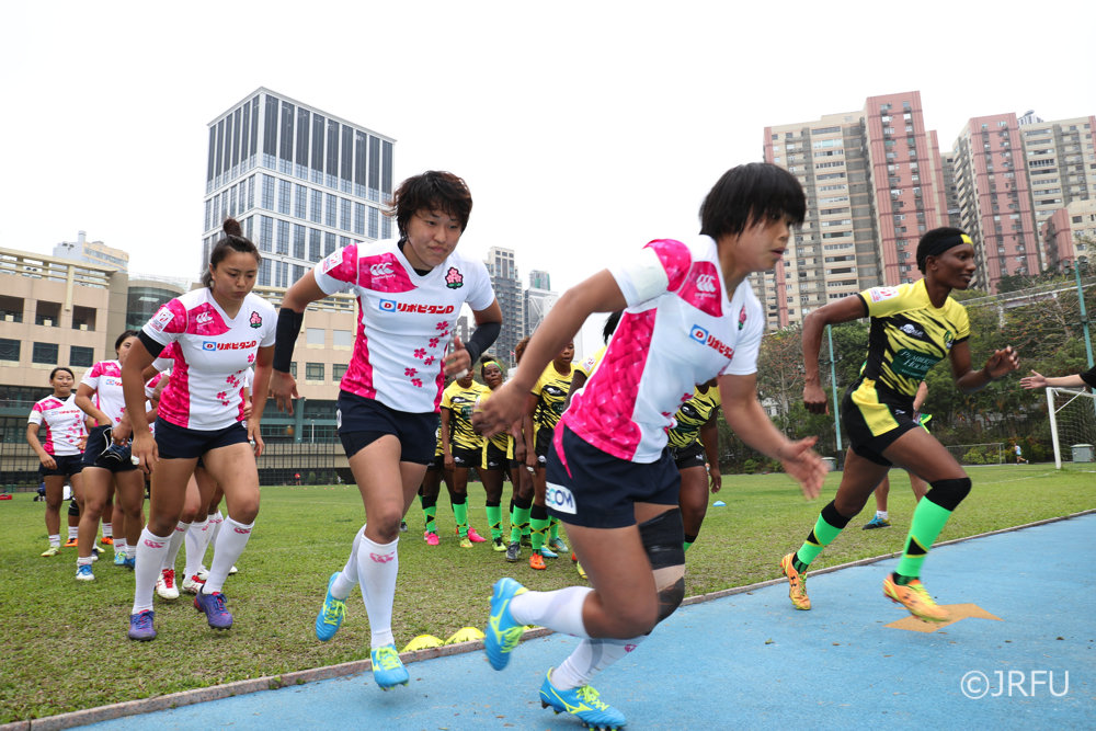 2017/4/6「HSBCワールドラグビー女子セブンズシリーズ2017-2018 コアチーム予選大会」第1戦 サクラセブンズ vs 女子セブンズジャマイカ代表