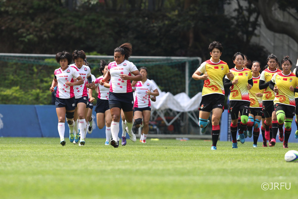 2017/4/7「HSBCワールドラグビー女子セブンズシリーズ2017-2018 コアチーム予選大会」準々決勝 サクラセブンズ vs 女子セブンズ中国代表