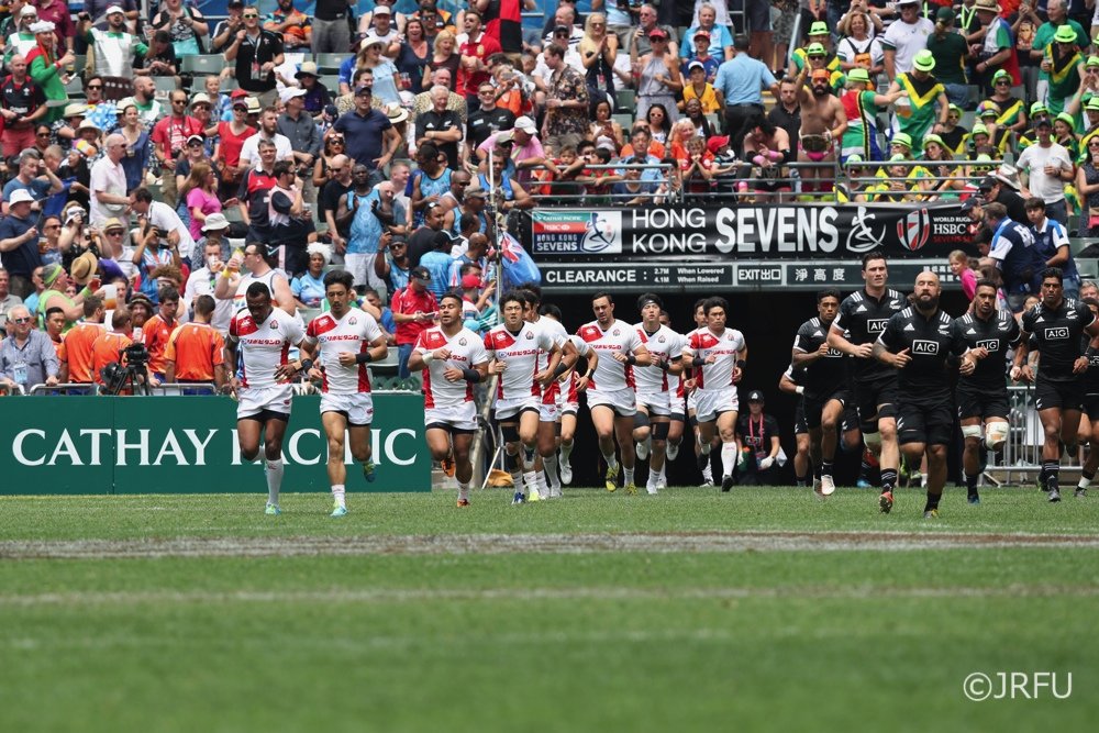 2017/4/8「HSBCワールドラグビーセブンズシリーズ2016-2017 第7戦 香港大会」プールC第2戦 男子セブンズ日本代表 vs ニュージーランド代表