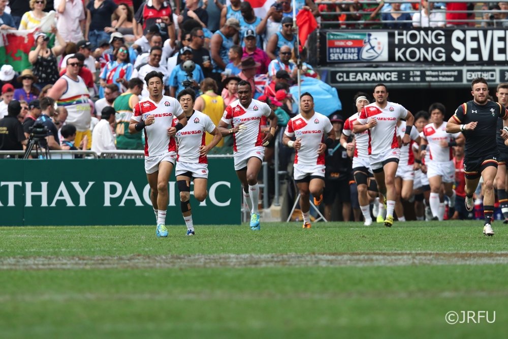 2017/4/8「HSBCワールドラグビーセブンズシリーズ2016-2017 第7戦 香港大会」プールC第3戦 男子セブンズ日本代表 vs ウェールズ代表