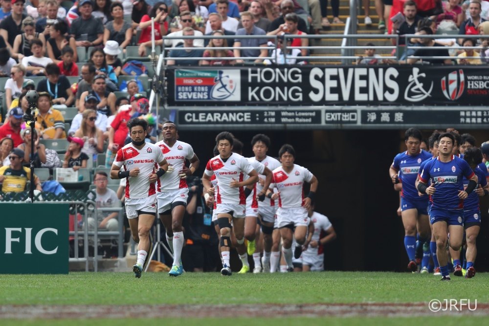 2017/4/9「HSBCワールドラグビーセブンズシリーズ2016-2017 第7戦 香港大会」チャレンジトロフィー第2戦 男子セブンズ日本代表 vs 韓国代表