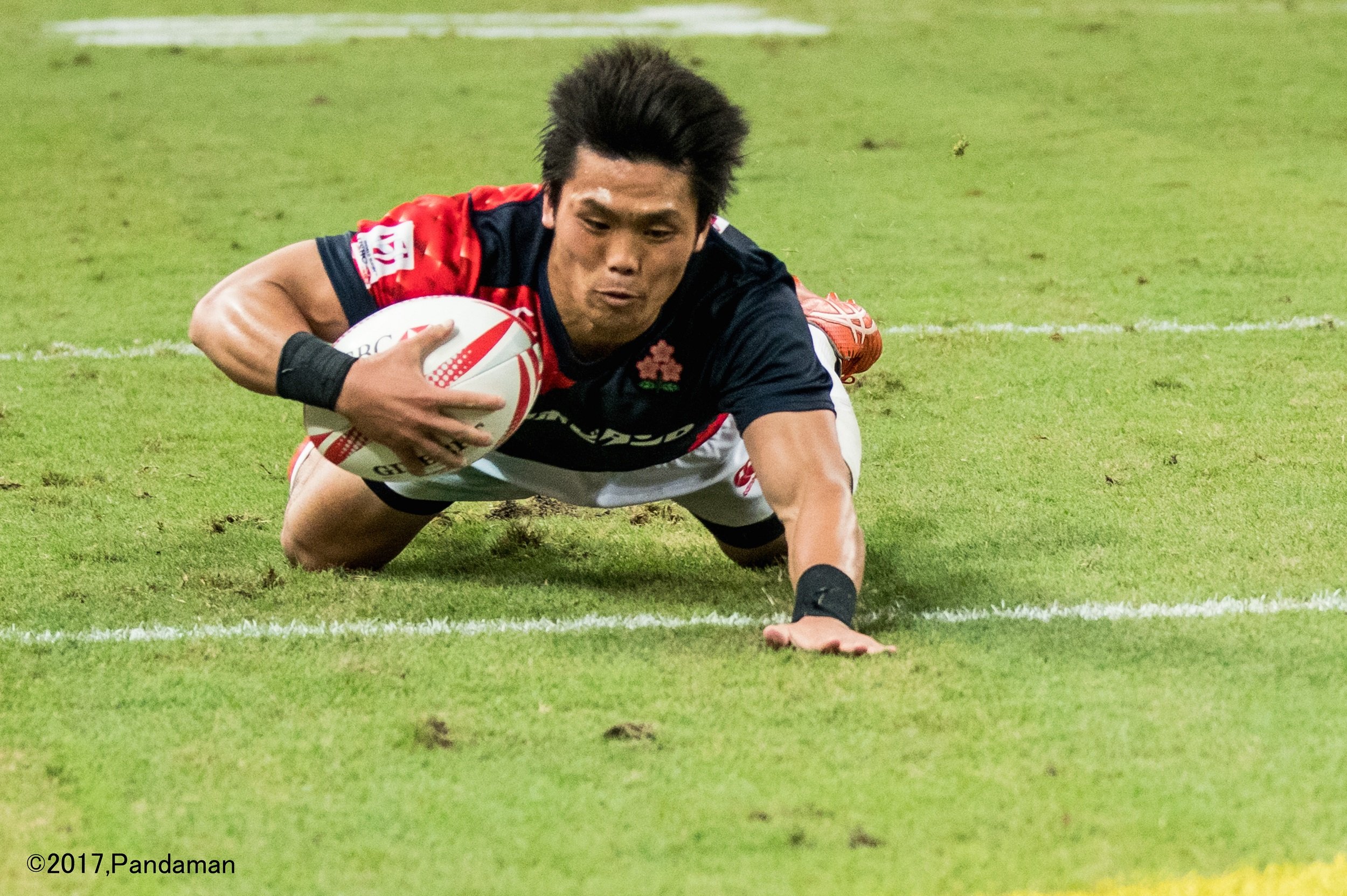 2017/4/15「HSBCワールドラグビーセブンズシリーズ2016-2017 第8戦 シンガポール大会」プールB 男子セブンズ日本代表 vs フランス代表