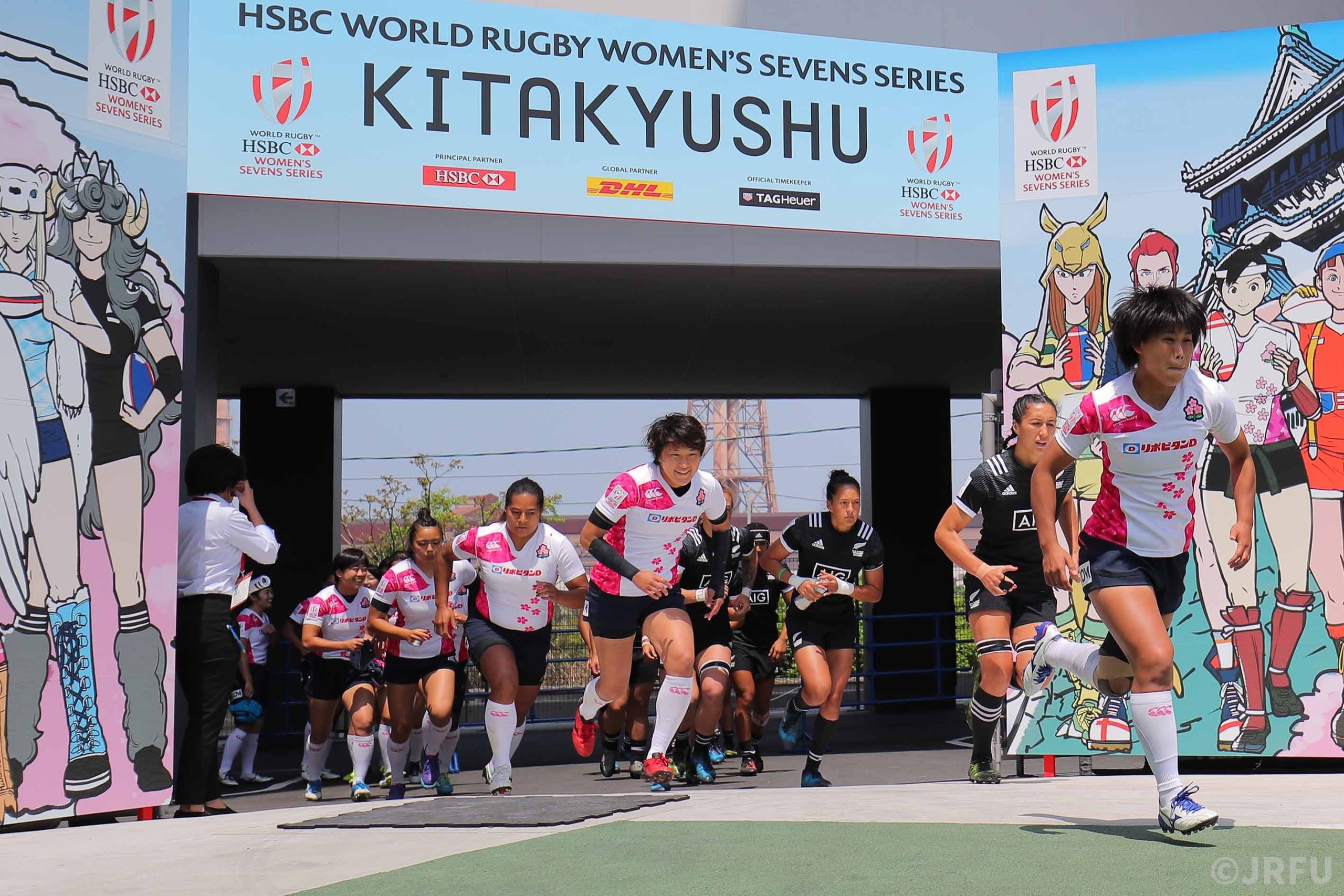 2017/4/22「HSBCワールドラグビー女子セブンズシリーズ 北九州大会」プールA第1戦 サクラセブンズ vs 女子セブンズニュージーランド代表