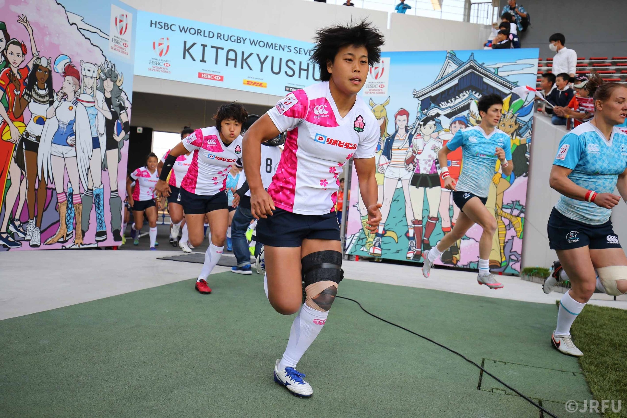 2017/4/22「HSBCワールドラグビー女子セブンズシリーズ 北九州大会」プールA第2戦 サクラセブンズ vs 女子セブンズロシア代表