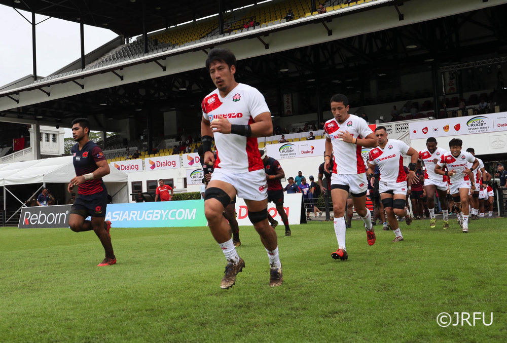 2017/10/14「アジアラグビーセブンズシリーズ2017」第3戦 スリランカ大会 プールB第1戦 男子セブンズ日本代表 vs マレーシア代表