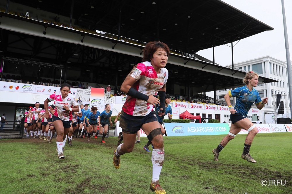 2017/10/15「アジアラグビー女子セブンズシリーズ2017」第2戦 スリランカ大会 カップ準決勝 女子セブンズ日本代表 vs カザフスタン代表