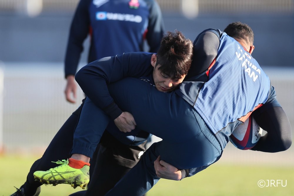 2017/11/15「ラグビー日本代表 リポビタンDツアー」（フランス遠征）練習風景