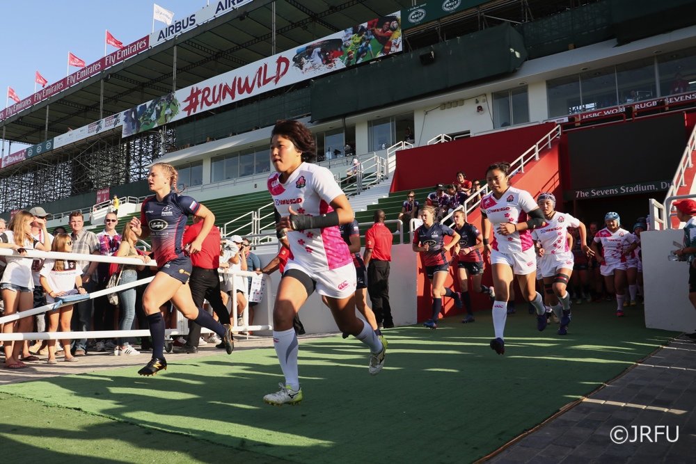 2017/11/30「HSBCワールドラグビー女子セブンズシリーズ2017-2018 第1戦 ドバイ大会」プールB第2戦 女子セブンズ日本代表 vs ロシア代表