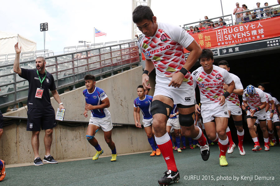2015/11/7,8「7人制ラグビーアジア予選香港大会」プールA第1戦 男子セブンズ日本代表 vs 中華台北代表