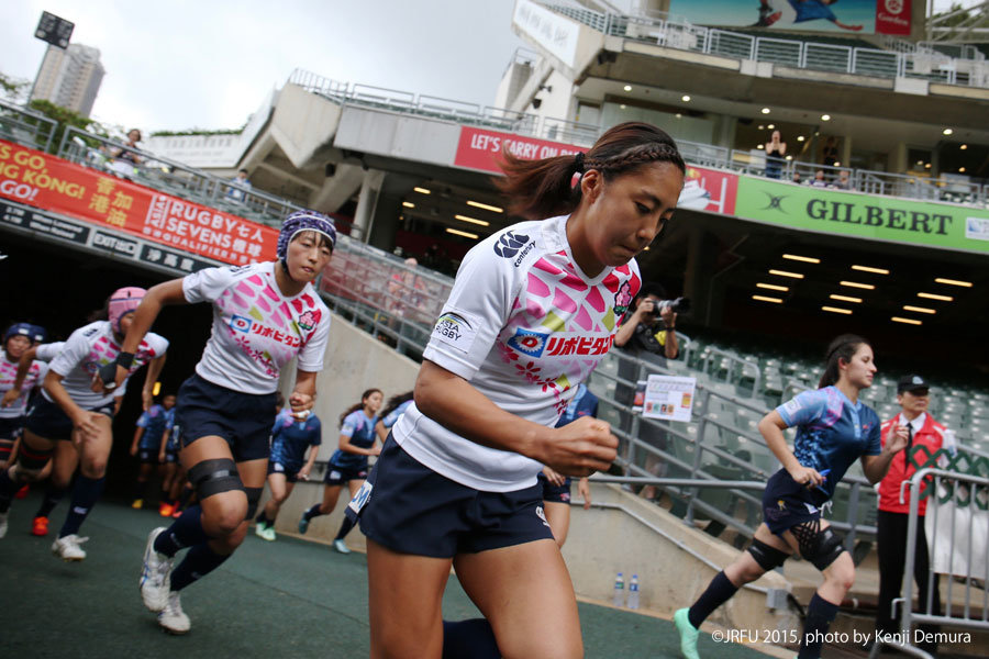 2015/11/7,8「女子7人制ラグビーアジア予選香港大会」プールC第4戦 サクラセブンズ vs グアム代表