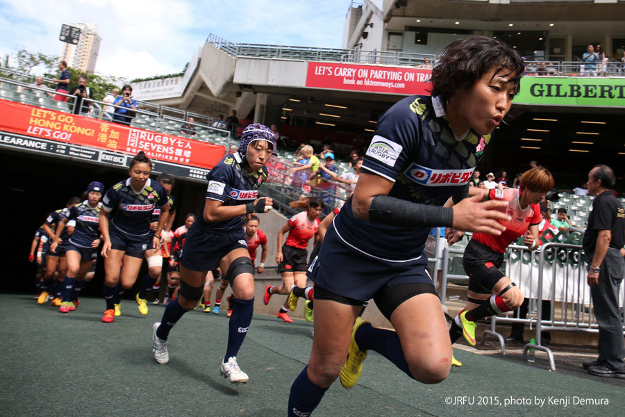 2015/11/7,8「女子7人制ラグビーアジア予選香港大会」プールC第5戦 サクラセブンズ vs 中国代表