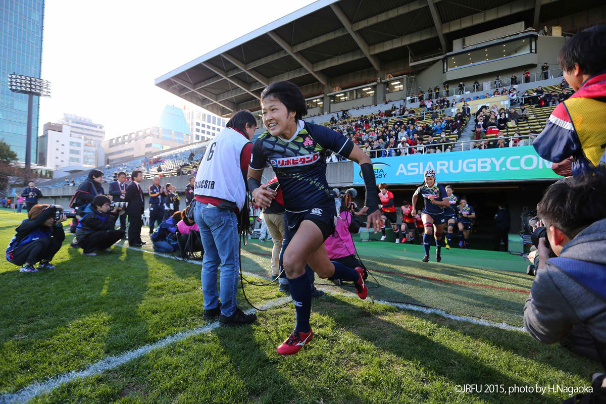 2015/11/28,29「女子7人制ラグビーアジア予選日本大会」第1戦 サクラセブンズ vs 中国代表