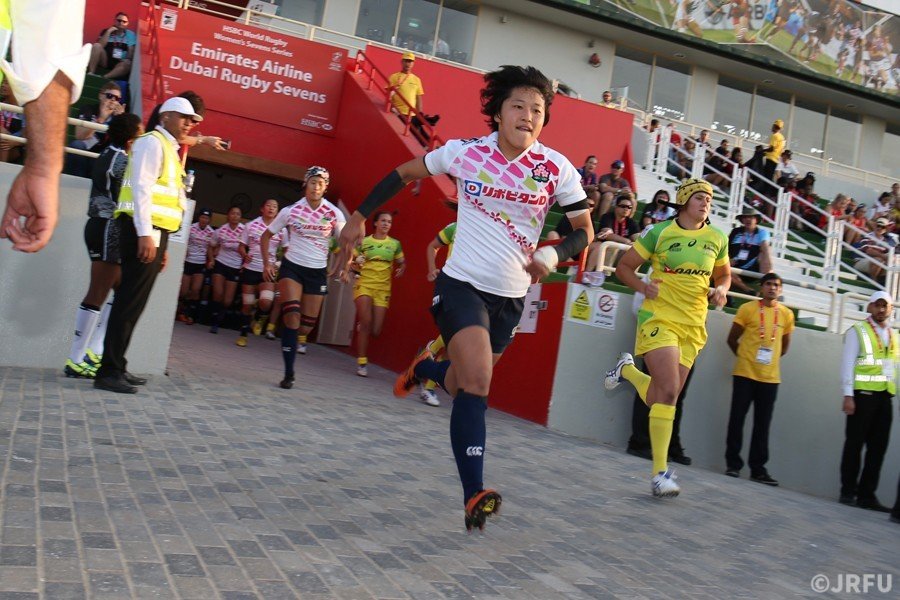 2015/12/3「HSBCワールドラグビー女子セブンズシリーズ2015-2016 第1戦 ドバイ大会」プールC第2戦 サクラセブンズ vs オーストラリア代表