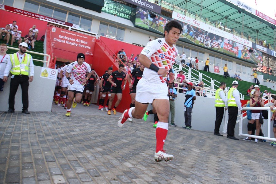 2015/12/4「HSBCワールドラグビーセブンズシリーズ 2015-2016 第1戦 ドバイ大会」プールA第1戦 男子セブンズ日本代表 vs アルゼンチン代表