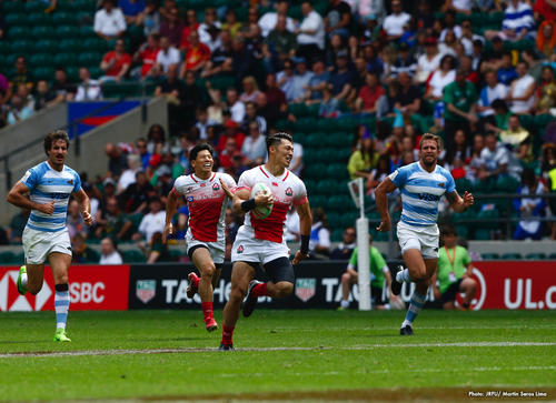 男子セブンズ日本代表 HSBC ワールドラグビーセブンズシリーズ2018-2019第9戦イングランド大会　 大会第1日試合結果のお知らせ