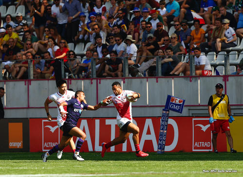 男子セブンズ日本代表「HSBCワールドラグビーセブンズシリーズ2018-2019」第10戦フランス大会 大会第2(最終日)日試合結果のお知らせ