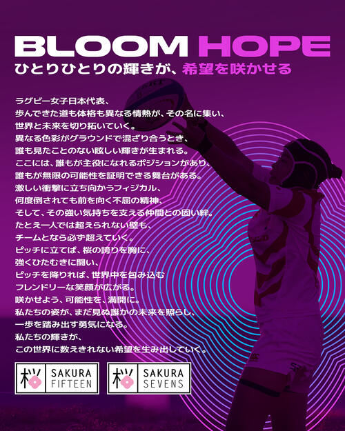 女子日本代表（15人制・7人制） ブランドスローガン決定のお知らせ