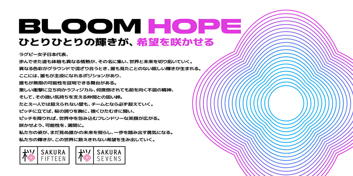 女子日本代表（15人制・7人制） ブランドスローガン決定のお知らせ