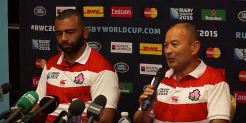 日本代表「ラグビーワールドカップ2015」スコットランド代表戦 試合登録メンバー発表会見