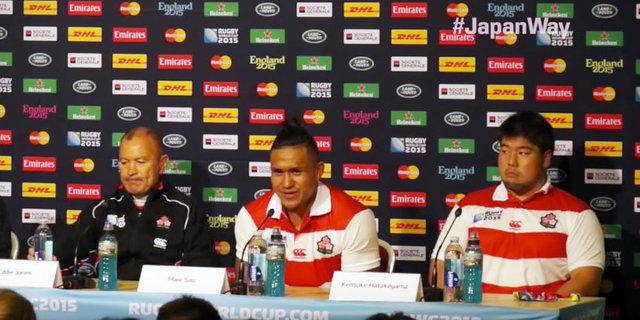 日本代表「ラグビーワールドカップ2015」サモア代表戦試合前日会見 ヘッドコーチ、サウ選手、畠山選手